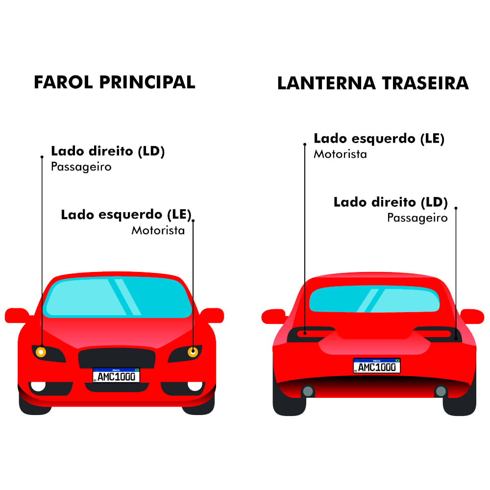 Circuito de Lanterna Traseira Corsa Hatch 2002 a 2004 e 2010 a 2012